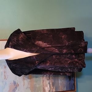 Faux fur edge to edge jacket